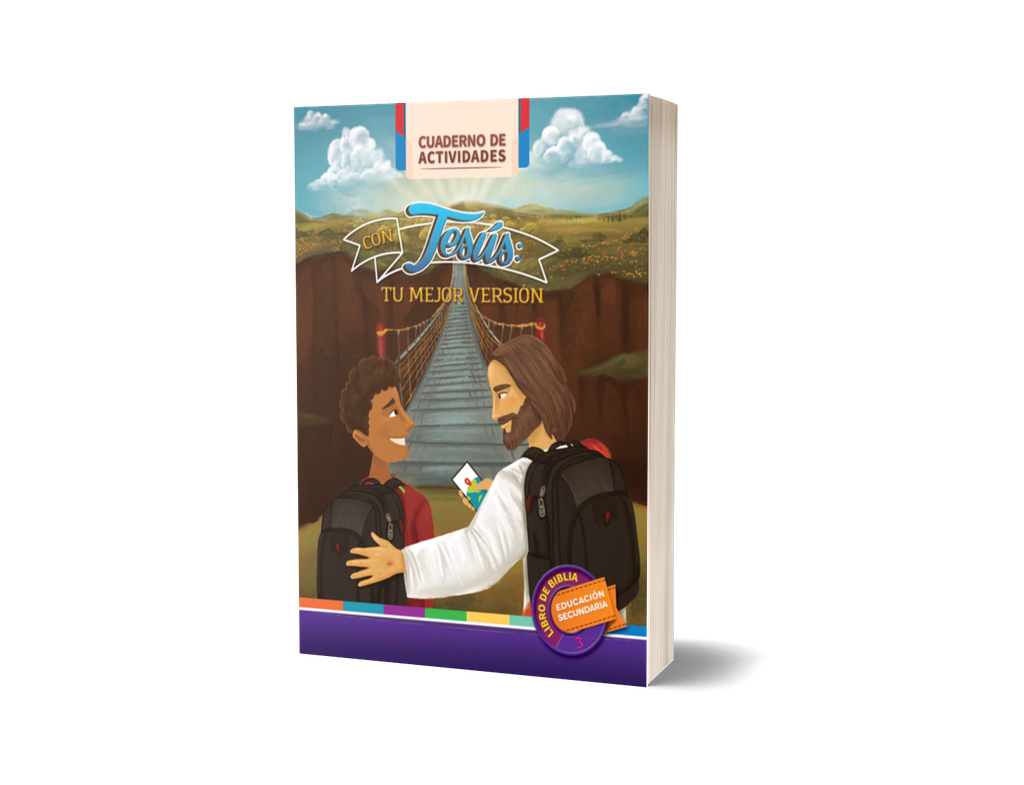 [282862] Con Jesús: Tu mejor versión - Noveno grado - Libro de Biblia